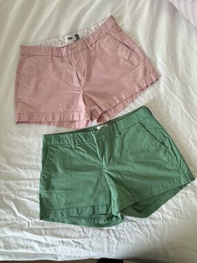 Old Navy Pink and Green Shorts Set